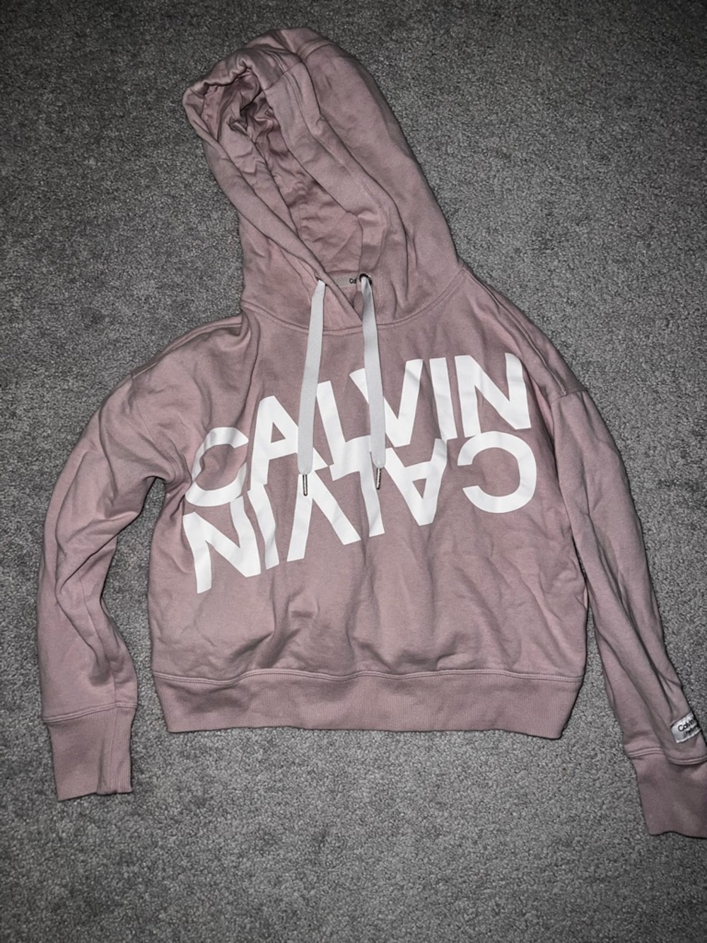 Calvin Klein Dusty Rose Logo Hoodie